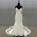 New Design See Through Lace Pattern ball gown wedding dresses bridal